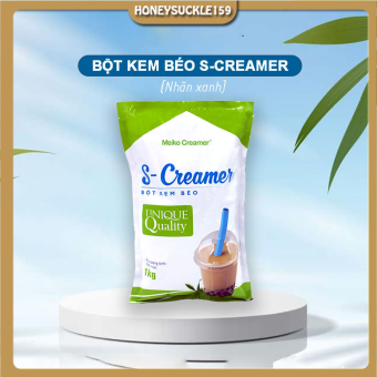 Bột Kem Béo S-Creamer Gói 1kg (Nhãn Xanh)-Bột Sữa, Bột Kem Không Sữa, Bột Béo-Pha Trà Sữa, Làm Bánh, Kẹo Nougat