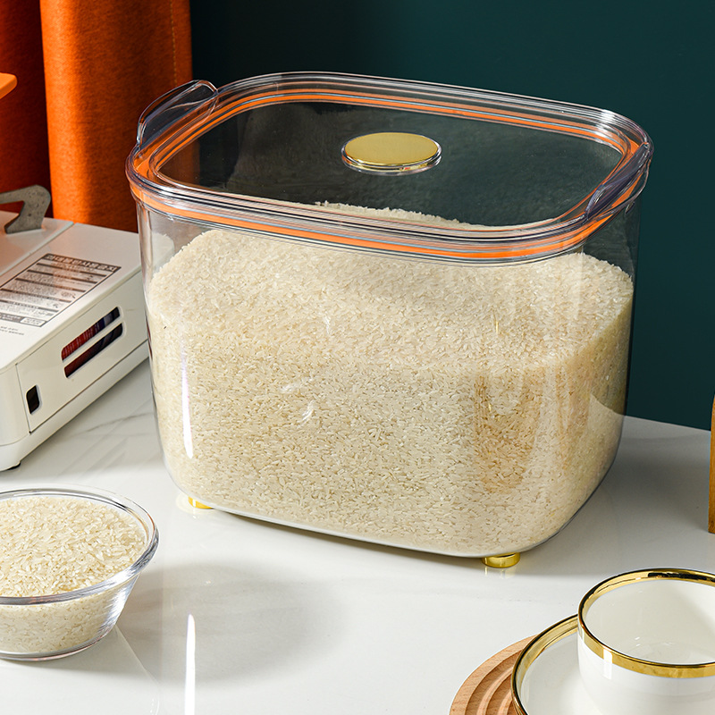 Gambar Household Rice Buckets, Insect proof, Moisture proof, Sealed Rice Tank, Rice Flour, Rice Box, Storage Tank, Food grade Rice Storage Box