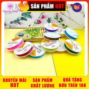 Combo 2 - 5 cuộn dây cước dài 4.5m  dây gân màu ngẫu nhiên loại 1mm ✔dây cước xỏ vòng ✔dây cước siêu bền ✔dây cước xâu chuỗi ✔dây gân xỏ vòng ✔dây gân xỏ chuỗi ✔cuộn dây gân ✔Nguyễn Thùy