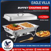 EAGLE VILLA Food Warmer Buffet with Alcohol Holder