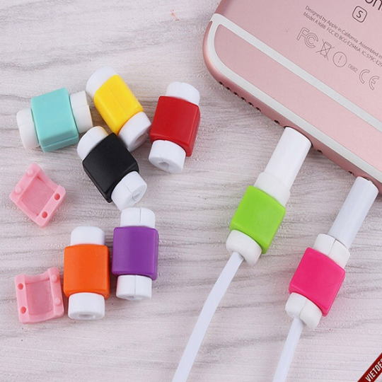 Bộ bảo vệ đầu dây cáp sạc tai nghe điện thoại chống đứt dây gãy vỏ nhựa