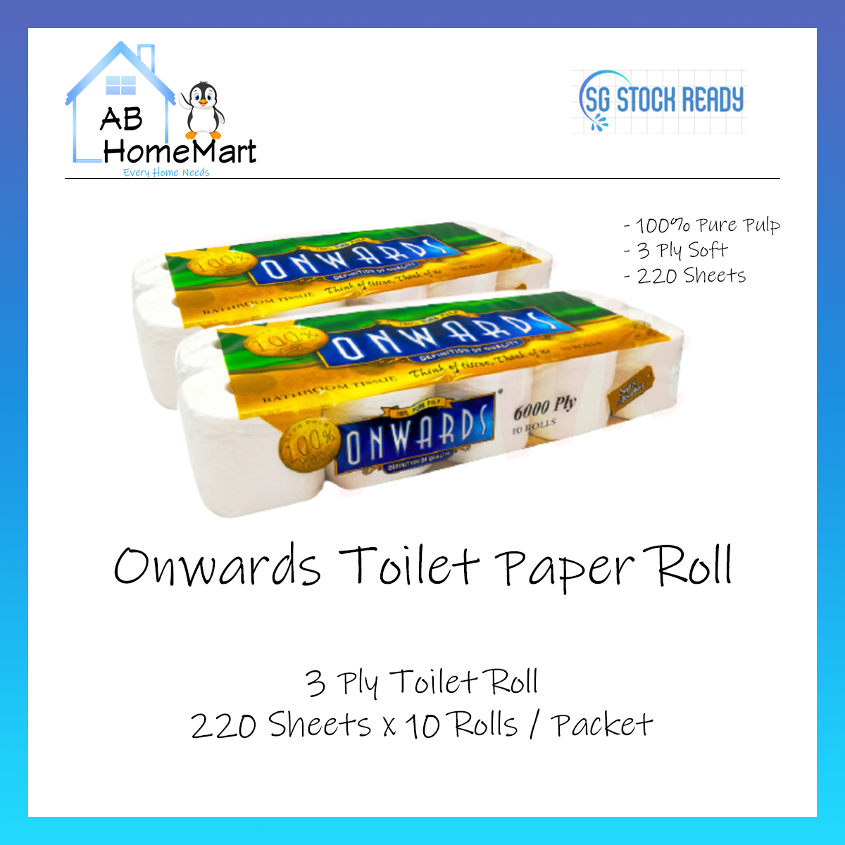 Onwards Bathroom Tissue - Best Price in Singapore - Nov 2023