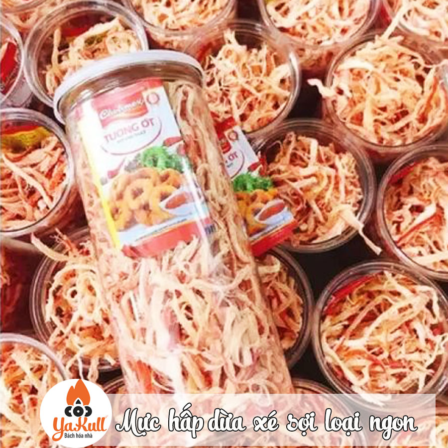 Mực hấp dừa xé sợi 200g đến 800g | loại ngon nhất |