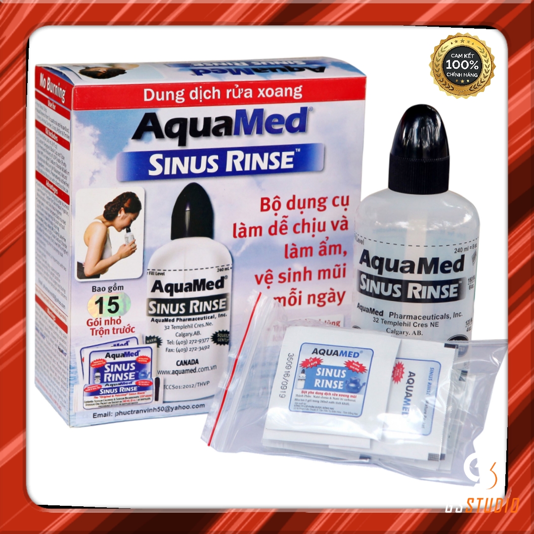 - Bình rửa mũi rửa sạch mũi AquaMed tặng kèm 15 gói muối xoang dụng cụ nước rửa mũi vệ sinh mũi cho người lớn muối rửa mũi