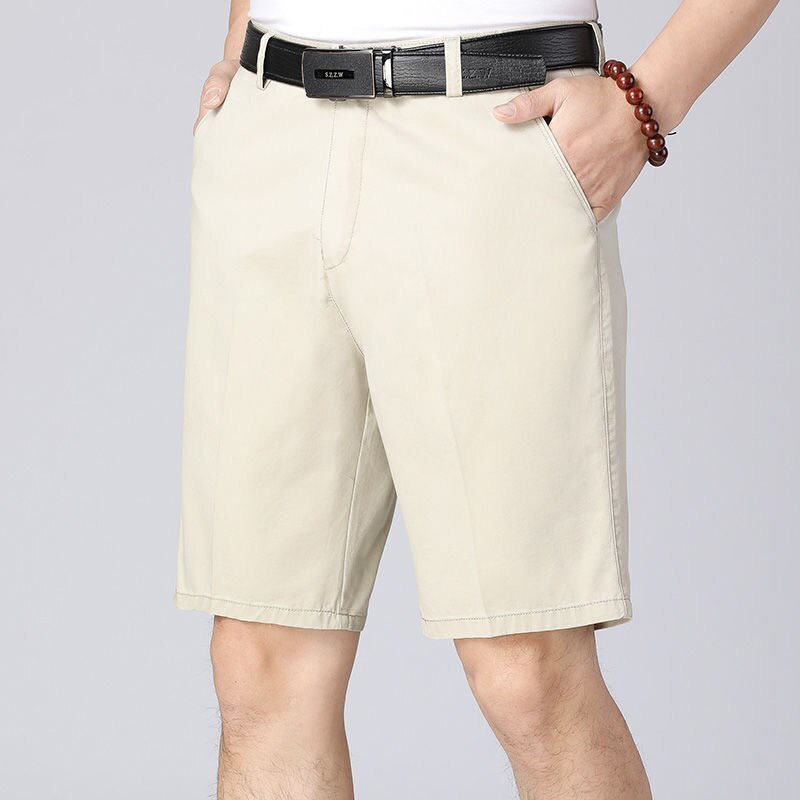 Mens knee length on sale shorts