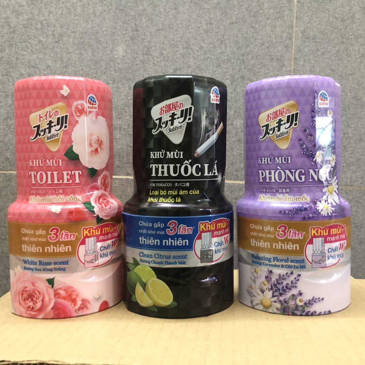 Dung Dịch Sukki-ri khử mùi toilet/ phòng ngủ 400ml