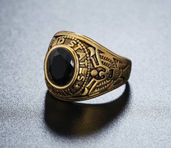 Nhẫn Nam Kiểu Quân Đội Mỹ, Lính Thủy Đánh Bộ Mẫu N11   -  Tặng Kèm Hộp + Phiếu Bảo Hành  12 Tháng - Thương Hiệu KJ