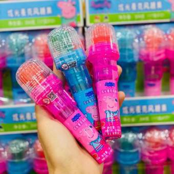 Set 3 chiếc Kẹo mút micro bé heo Peppa Pig có đèn siêu xinh