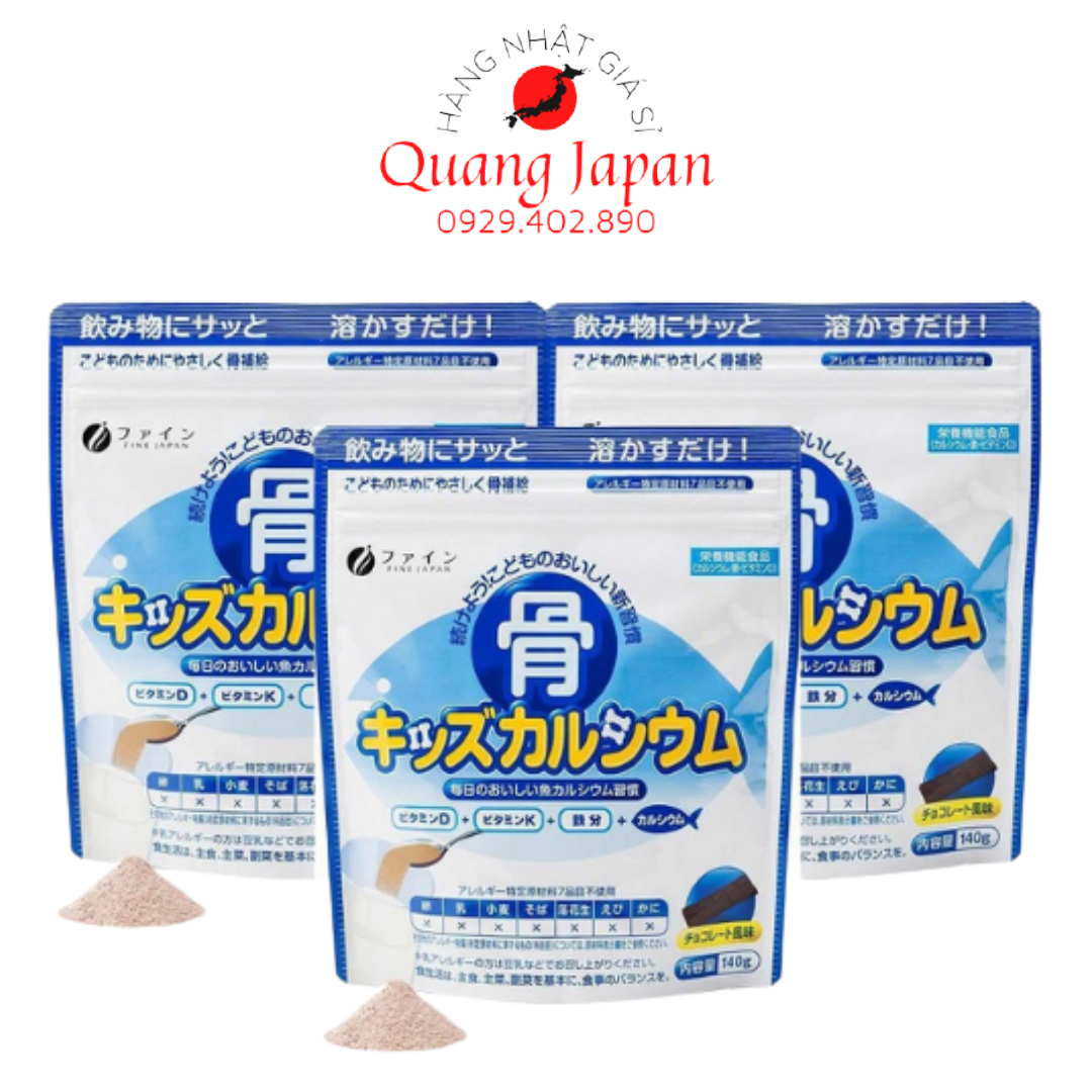 Bột canxi cá tuyết Fine Japan Nhật Bản 140g