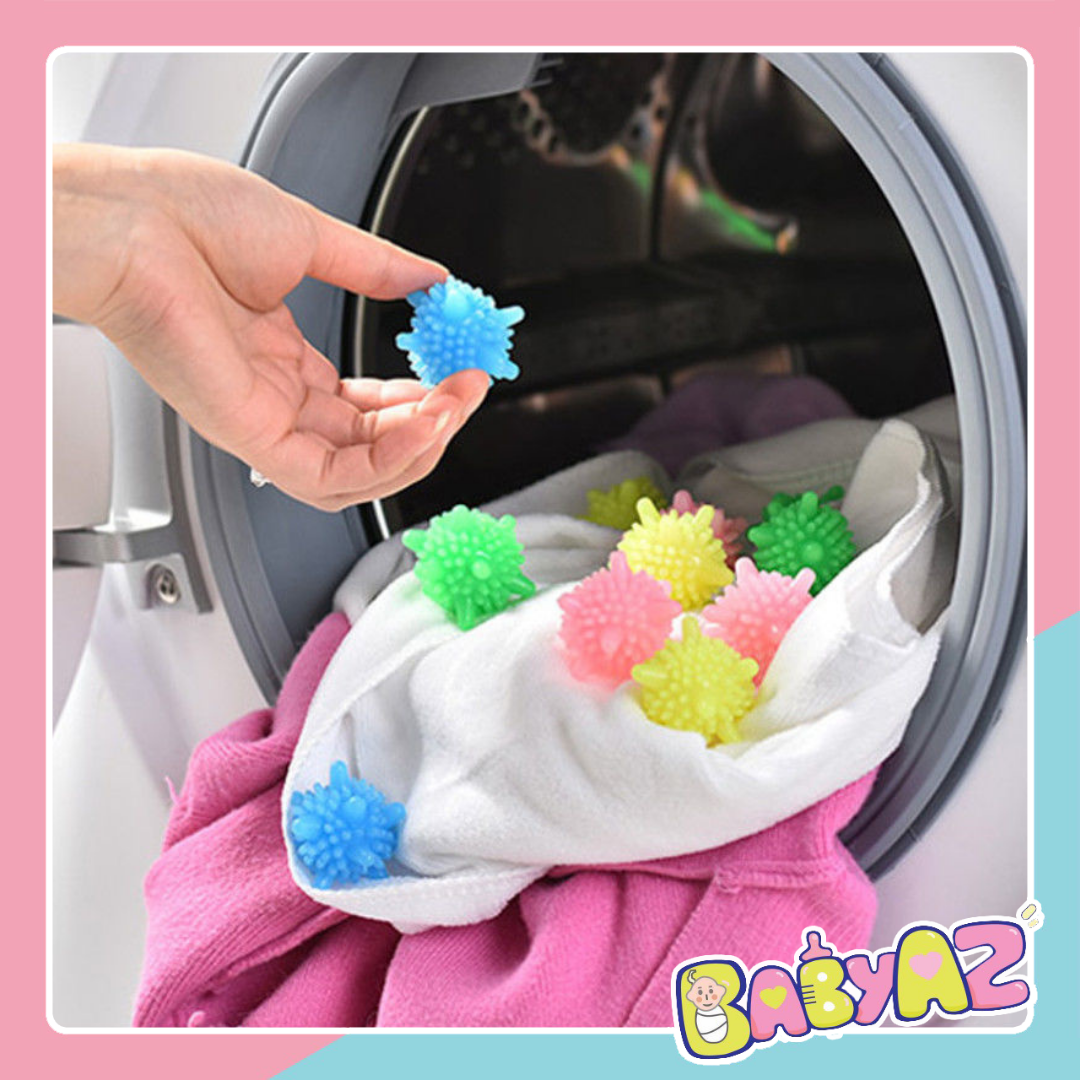 Quả cầu gai ion giặt quần áo, bóng giặt đồ sinh học hỗ trợ giảm nhăn hiệu quả BabyAZ.
