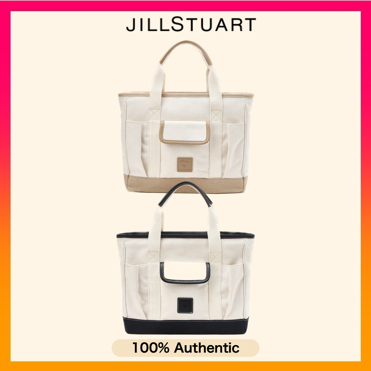 トートバッグ *JILLSTUART*JILLSTUART*JILLSTUART* Joy Mini Tote Bag 2color JILL BY JILLSTUART PAPER 22 Ivory Vegan Leather Mini Tote