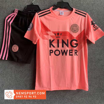 Áo Đá Bóng Leicester City Màu Hồng Mới 2021