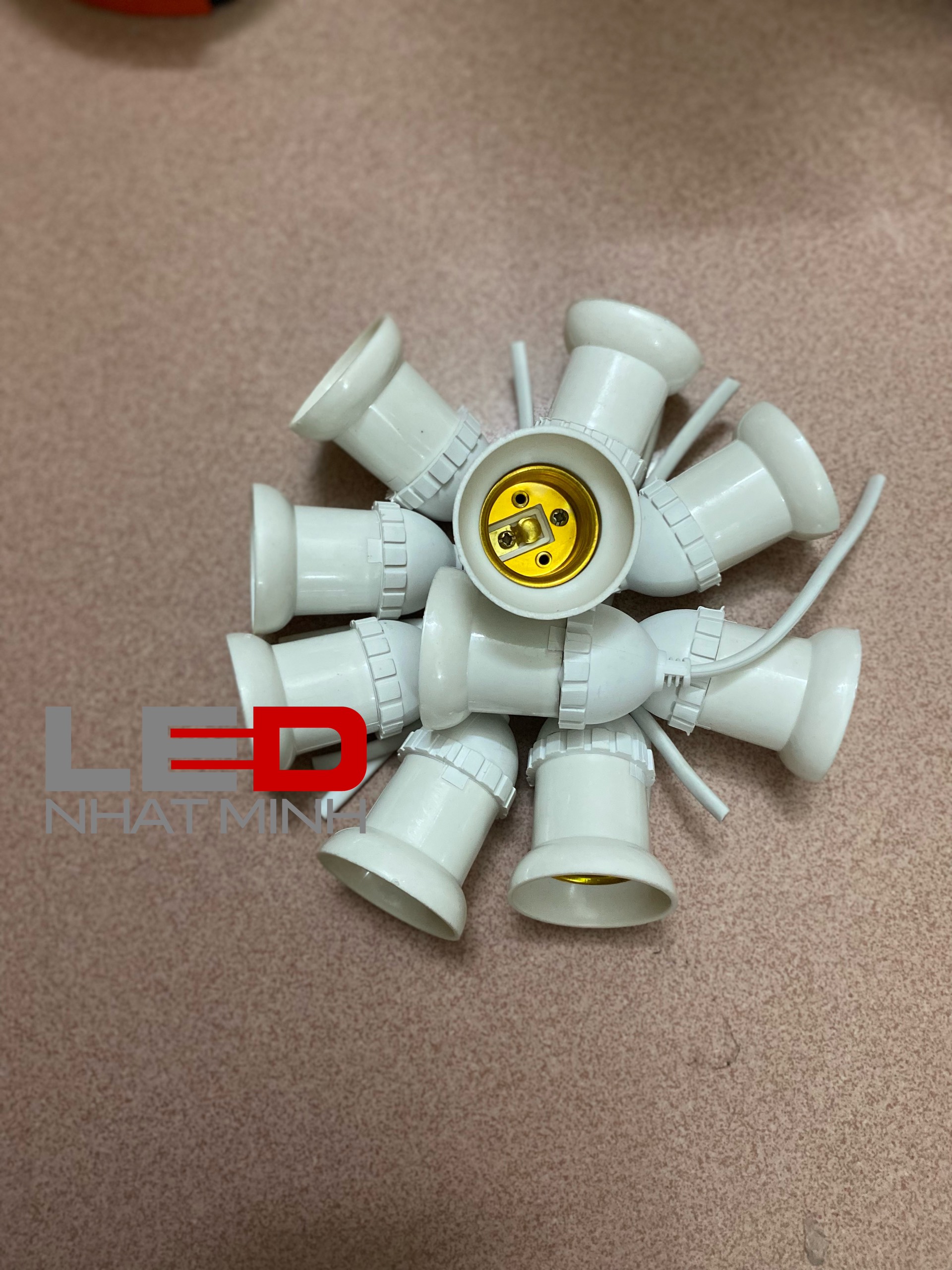 Đui đèn E27 - đui vát, đui thẳng, đui thẳng có dây