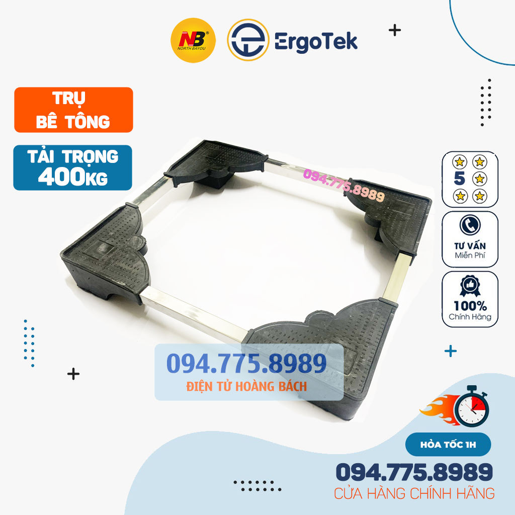Chân Kệ Để Máy Giặt - Tủ Lạnh - Máy Sấy - Dễ Dàng Lắp Đặt - Chống Rung Lắc