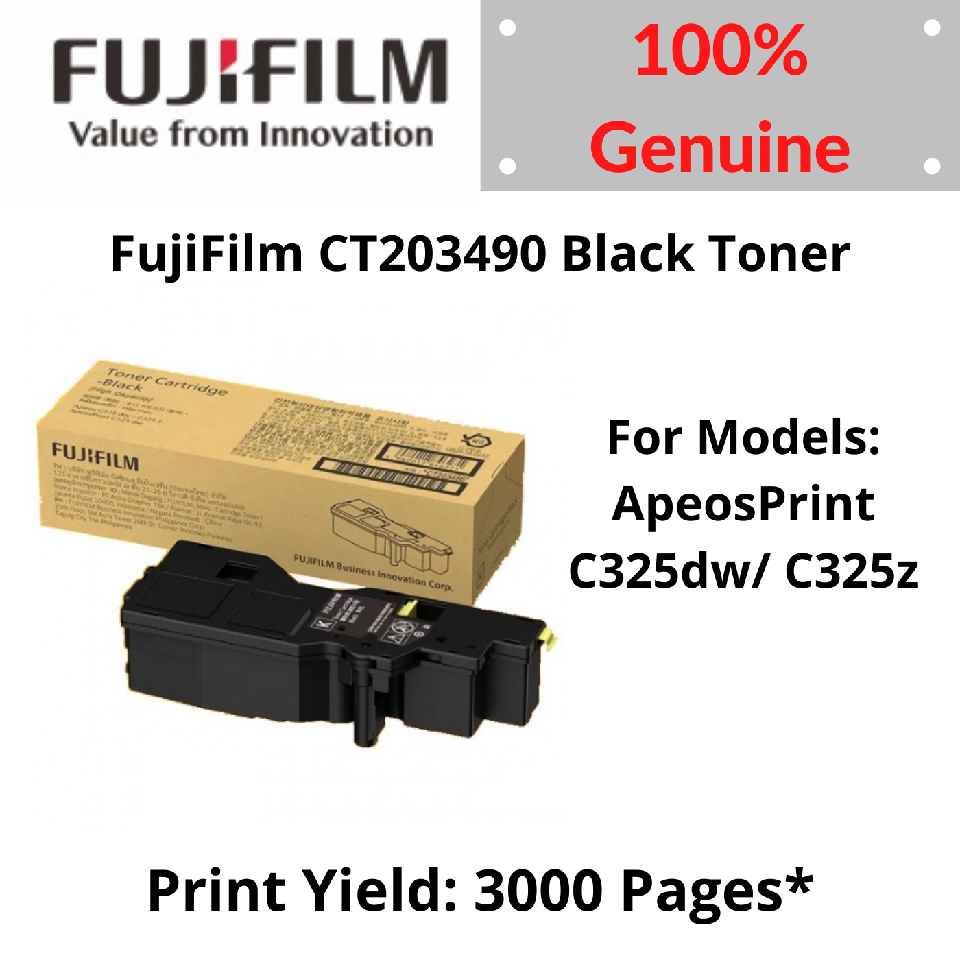 Genuine] Fuji Xerox CT202878 Extra High Capacity Toner Cartridge