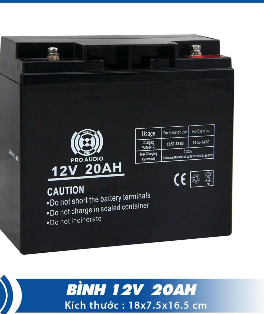 Bình Loa Kéo 12v - 20A Mạch CS Lớn