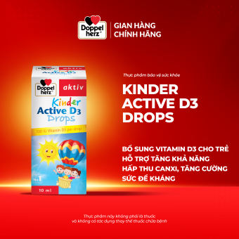 Vitamin D3 Supplement Syrup to Increase Children's Resistance Doppelherz Aktiv Kinder Active D3 Drops (10ml Bottle)