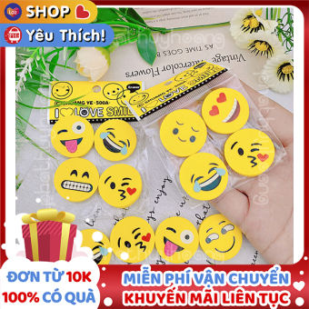Combo 12 cục gôm mặt cười vui nhộn ✓Cục tẩy ✓Giá rẻ ✓ Phát Huy Hoàng