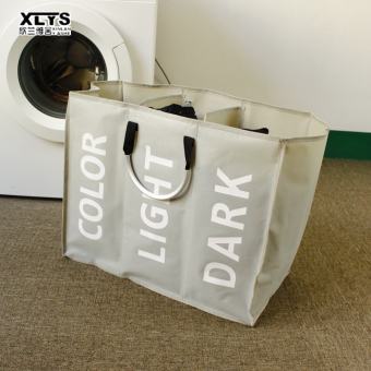 XINLANYASHE giỏ đựng quần áo, giỏ đựng quần áo gấp lại được, giỏ đựng quần áo, giỏ đựng quần áo, giỏ đứng bằng sắt Rổ vải đóng mở đa năng Giỏ đựng đồ giặt giỏ quần áo đã qua sử dụng Túi vải Oxford đựng quần áo, giỏ đựng quần áo dùng một lần bằng nhôm.