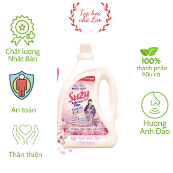 Nước giặt xả Suzy 2,4kg công nghệ Nano Bạc- Chất lượng Nhật Bản