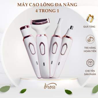 Máy cạo lông đa năng 4 trong 1 dùng cạo lông nách, lông mày, lông mũi, lông bikini, lông tay chân, body dành cho nam và nữ