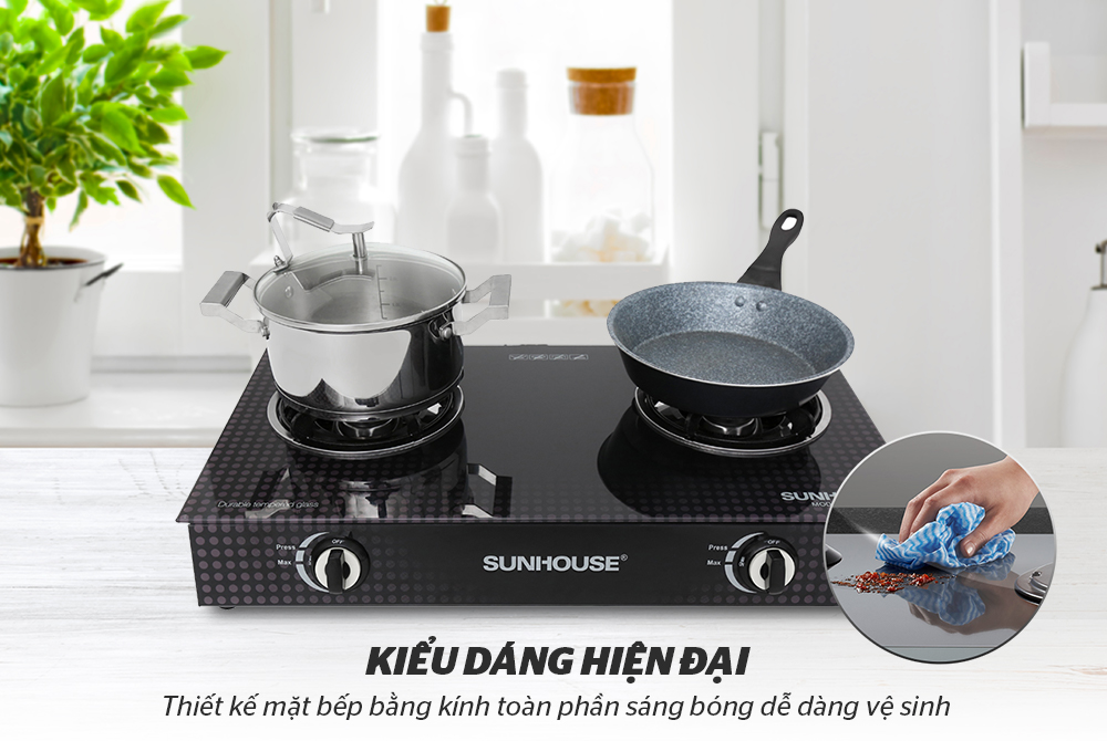 Bếp ga đôi Sunhouse SHB3366MT
