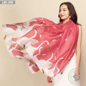 Khăn lụa dài quàng cổ HOẠ TIẾT ĐA DẠNG cao cấp 80x180 cm Khăn lụa ThyThy, choàng tắm đi biển, làm áo kiểu, khoác áo dài