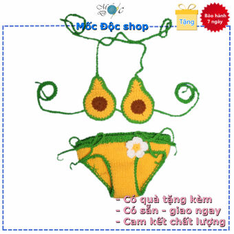 Bikini len trái bơ cho bé gái 3- 20 kg