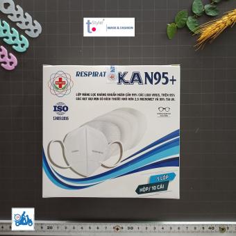 Khẩu trang N95 Khánh An 5 lớp màng lọc đặt biệt kháng khuẩn - chống tia UV - không bám hơi vào kính - hộp 10 cái