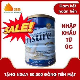 ENSURE Nhập khẩu từ Úc | 850 gram | Tặng Ngay Tiền Mặt 150.000 Đồng Khi Mua 3 Đơn Vị Sản Phẩm | ChiBa ES01