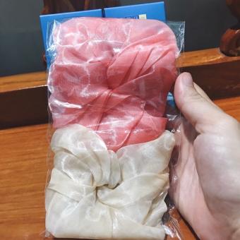 Bộ 2 dây cột tóc Scrunchies xinh xắn