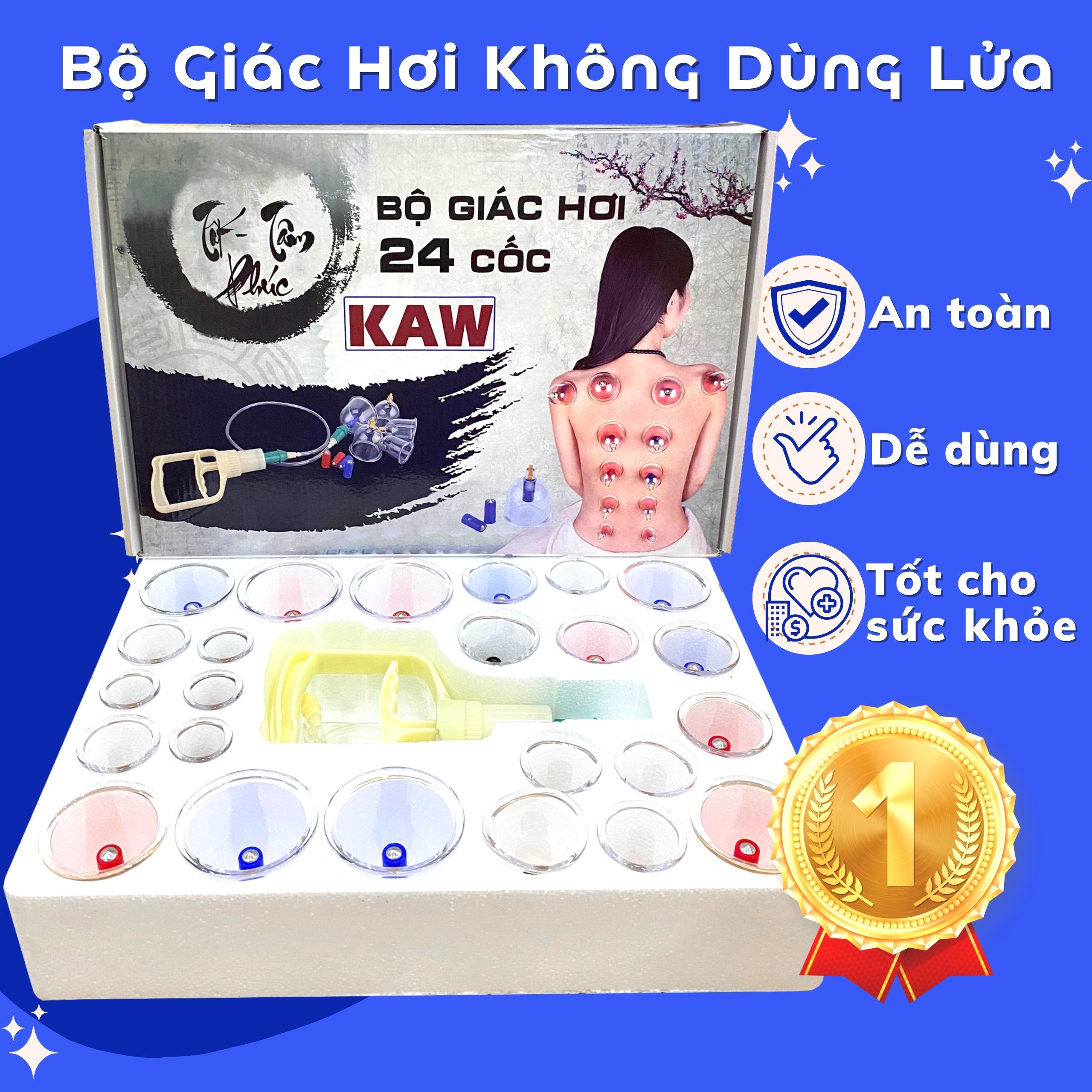 Bộ Giác Hơi Không Dùng Lửa Loai Xịn 24 ống - Bộ giác hơi hút chân không Loại Giác hơi không dùng lửa. Giảm Căng Thẳng Mệt Mỏi, An Toàn Tuyệt Đối Bảo hành uy tín tại Nasa store