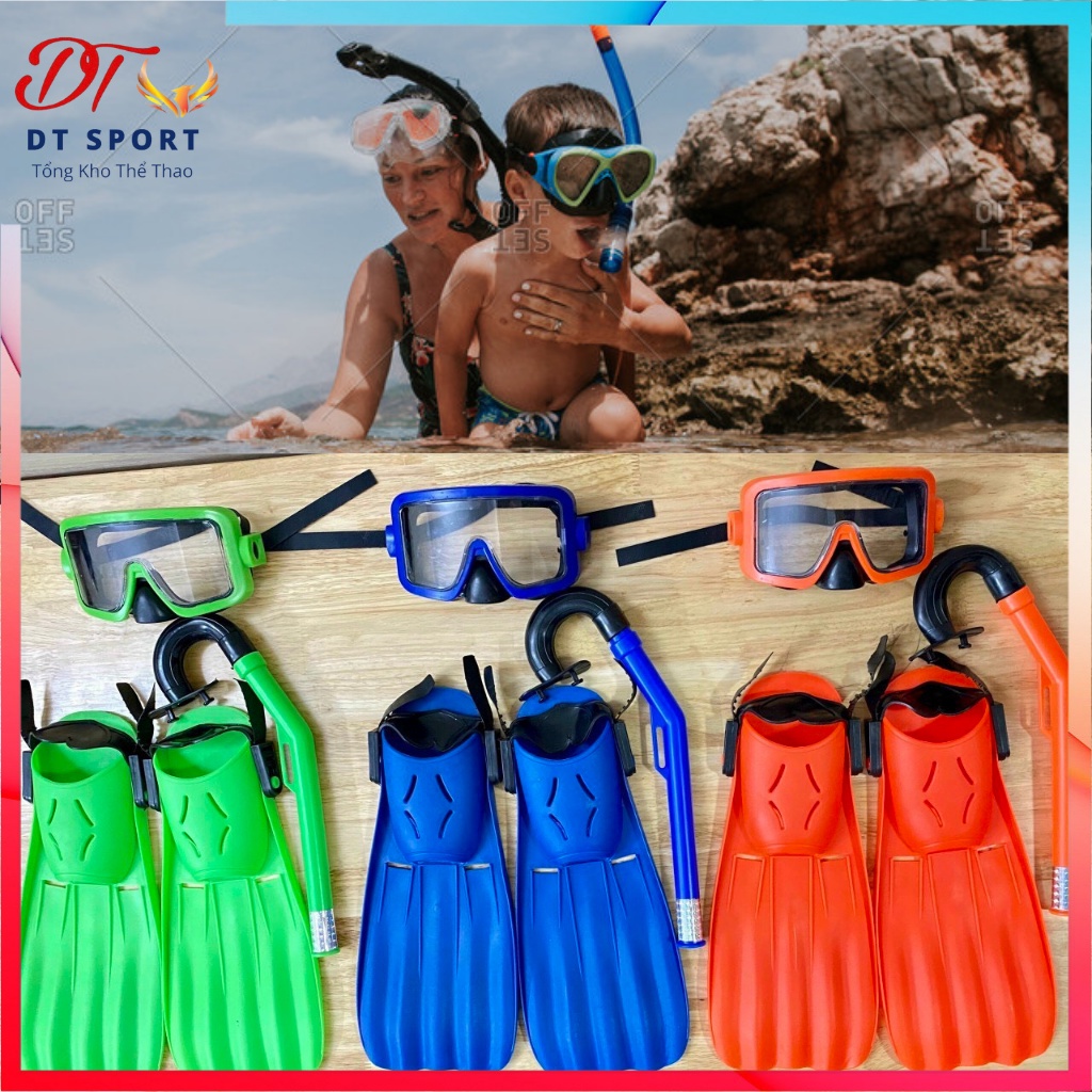 Bộ chân vịt kính lặn và ống thở chuyên dụng cho người mới và lặn chuyên nghiệp [Free Ship]