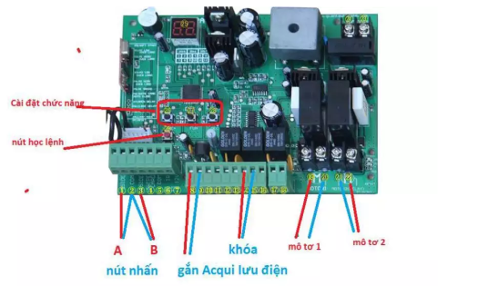 Mô tơ 1 cánh tay đòn C02 ( 1 cánh tay đòn + mạch điều khiển và 2 remote)