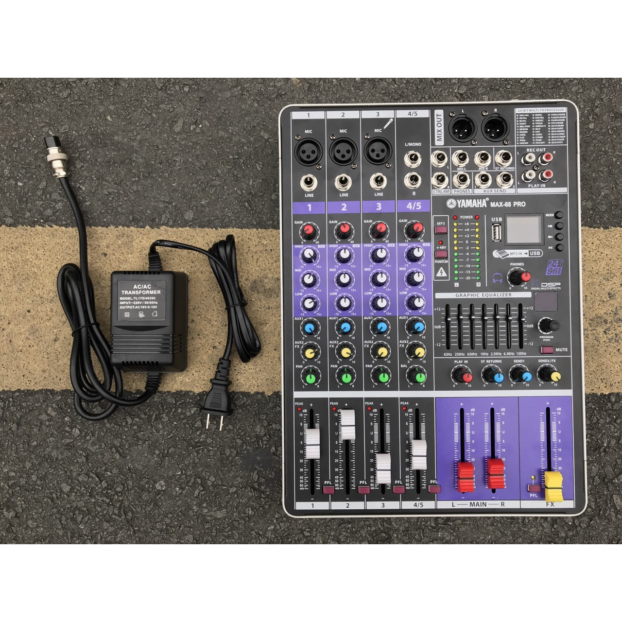 Mixer - bàn trộn yamaha 2020, mixer yamaha cho âm thanh chuyên nghiệp, mixer max-68 pro - 99 hiệu ứng vang, echo, reverb karaoke-liveatream cực hay và mượt mà, dễ sử dụng, chống hú cực tốt, âm thanh trung thực, giọng hát trong trẻo.