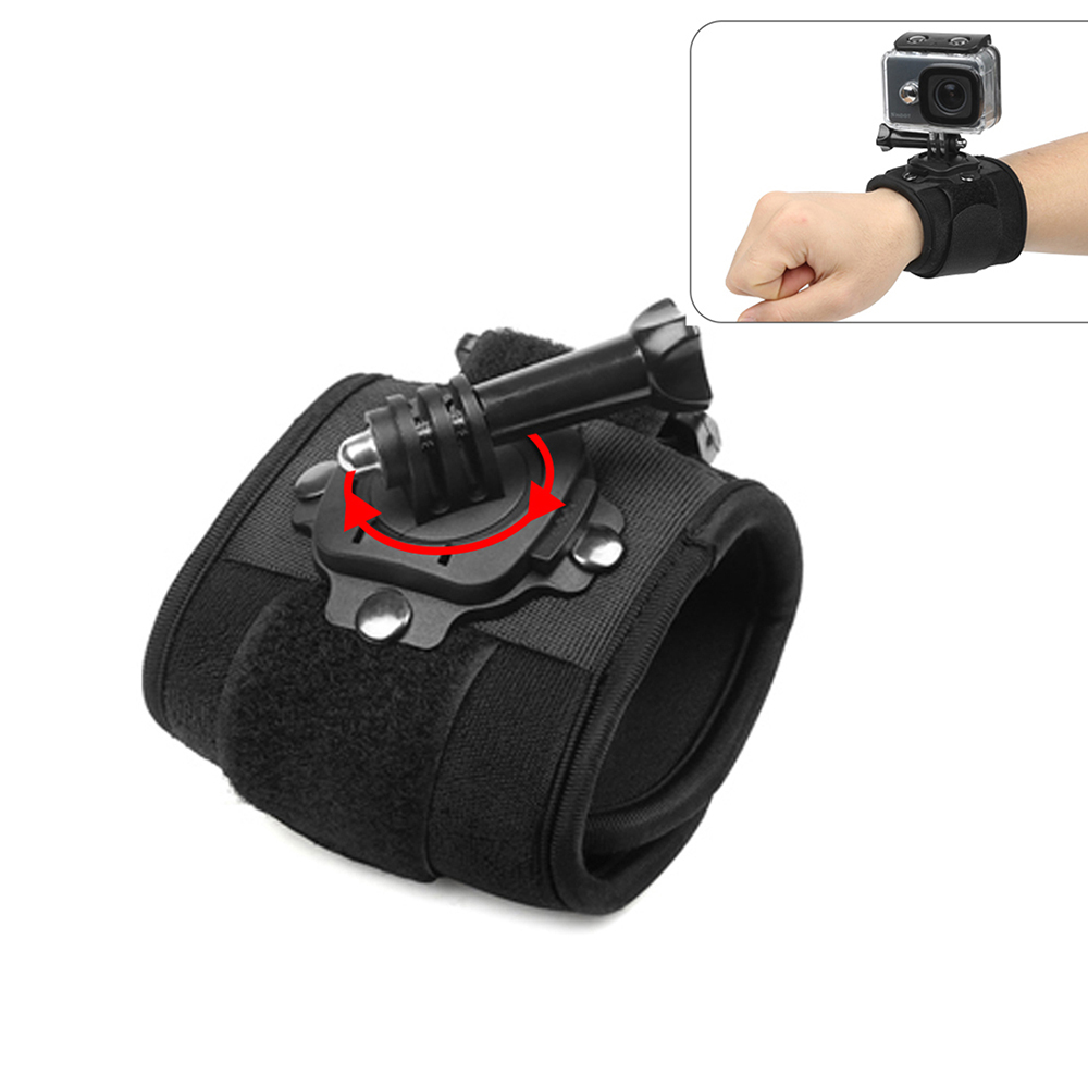Dây Đeo Cổ Tay Xoay 360 Độ Cho GoPro Hero 10 9 8 7 5 Xiaomi Yi 4K SJ4000 H9r Insta360 Đai Đeo Tay Go Pro Phụ Kiện
