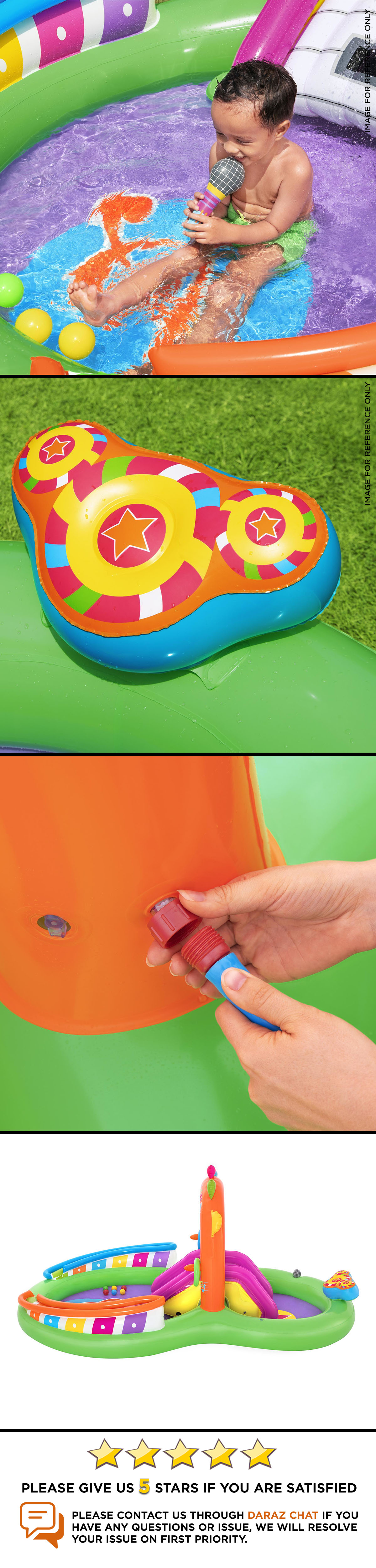 Bestway 53117 Sing N Splash Inflatable Kids Water Play Center The