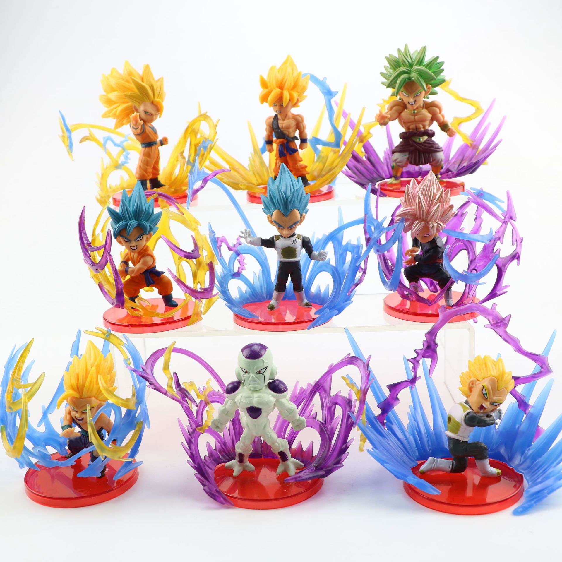 Mô hình nhân vật Dragon Ball Goku,Gohan,Vegeta,Frieza kèm hiệu ứng cực chất