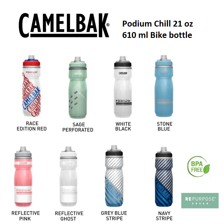 CamelBak Podium Chill 24 oz Water Bottle Reflective-ghost