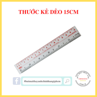 Bộ 2 thước kẻ WinQ15cm nhựa dẻo trong suốt
