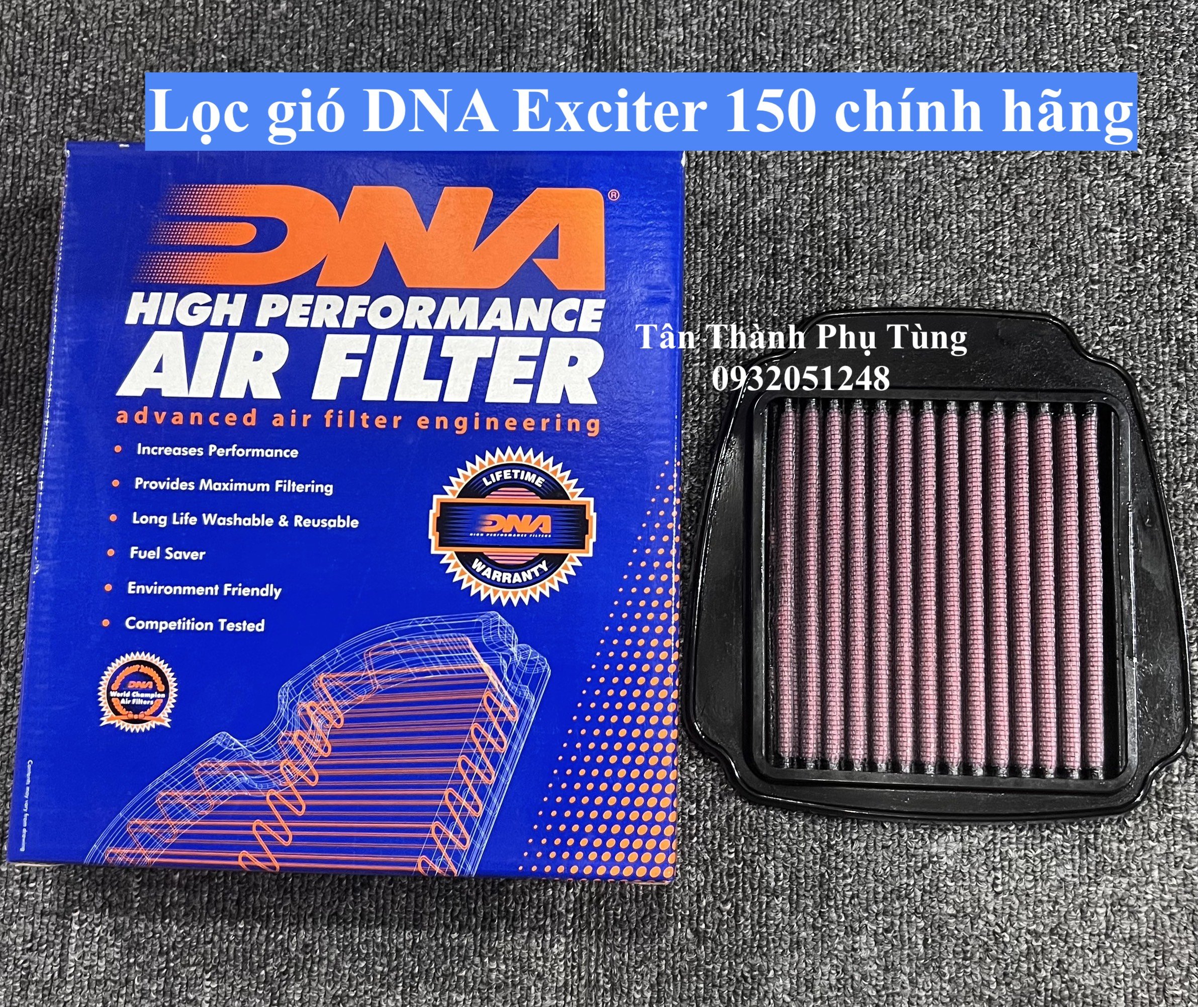 Lọc gió DNA Exciter 150 chính hãng