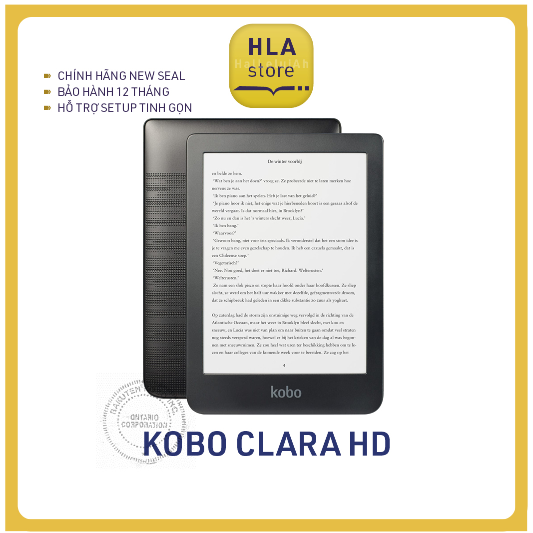 Máy đọc sách Kobo Clara HD - chính hãng nguyên seal - bảo hành 12 tháng, lựa chọn tối ưu trong phân khúc 3 triệu