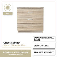 NEST DESIGN LAB Storage Cabinet – Multi-Layer Drawer Wardrobe or TV Cabinet Space-Saving Organizer