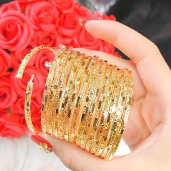 Vòng Ximen Bộ 7 Chiếc Có Khoá Bấmi, Giống Vàng Thật - GiVi Shop - XM070707 (Bền Màu, Không đen) - Thiết kế Phù Hợp Với Mọi Lứa Tuổi, [ vòng tay ximen bạch kim, giá 1 bộ vòng ximen bạch kim, bộ vòng simen đẹp, ximen bac, ximen bạc, ximen vàng ]