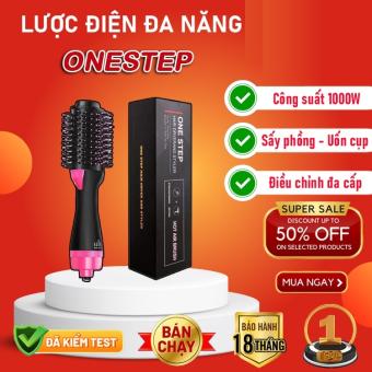 Lược Điện Chải Thẳng Tóc ONE STEP Kiêm Máy Sấy Khí LazMall Chính Hãng 100% - Lazada Mua Lược điện OneStep - Lược uốn cúp kiêm máy sấy khí tạo phồng đa năng 3in1 - Lược chải tóc tròn xoay 360 độ