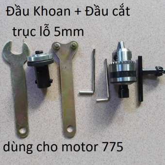 combo đầu khoan đầu cắt cho motor 775