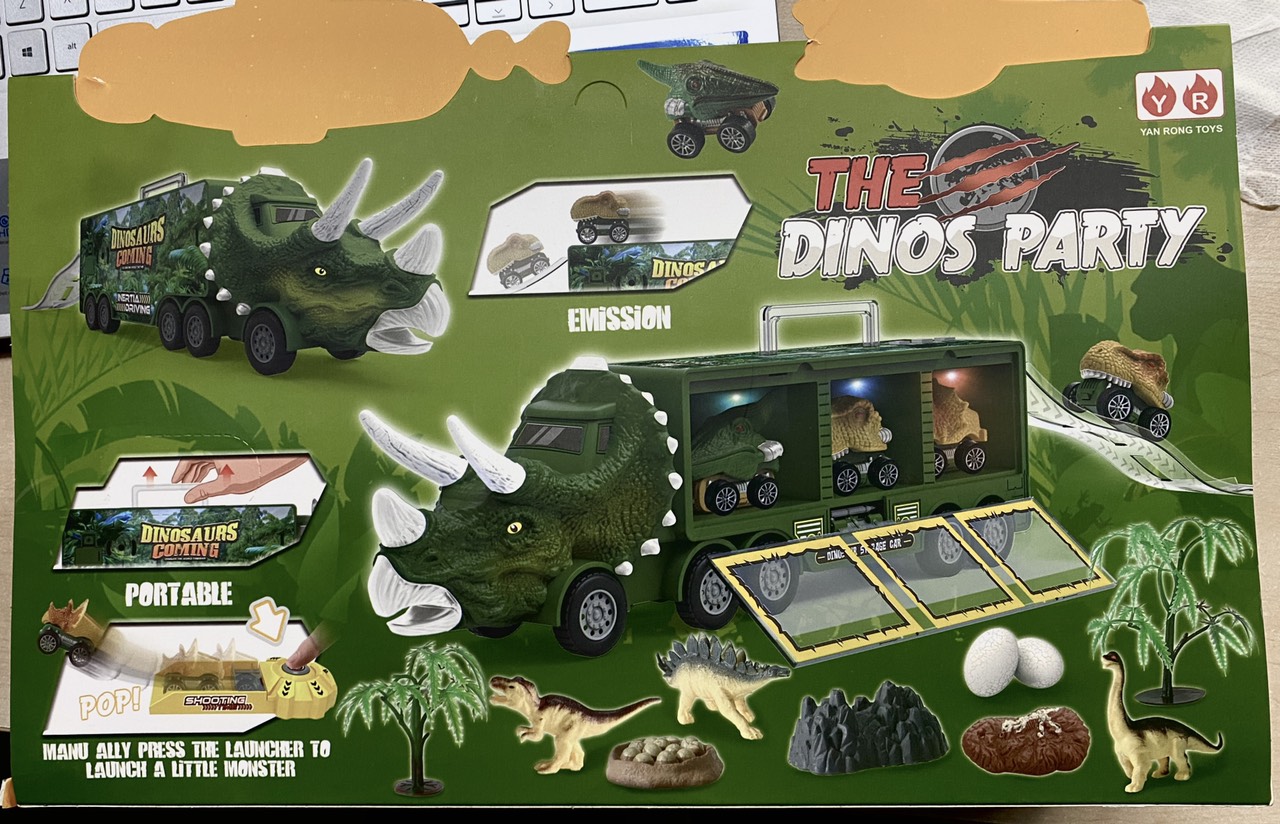Xe khủng Long chở thú - HUNTERSON TOYS