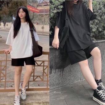 Sét bộ đen trơn TT12, Thời trang nữ, Đồ bộ, Sét quần áo, Sét đẹp, Sét nữ, Sét đồ nữ, Sét bộ nữ quần ống rộng, Sét đồ nữ cá tính