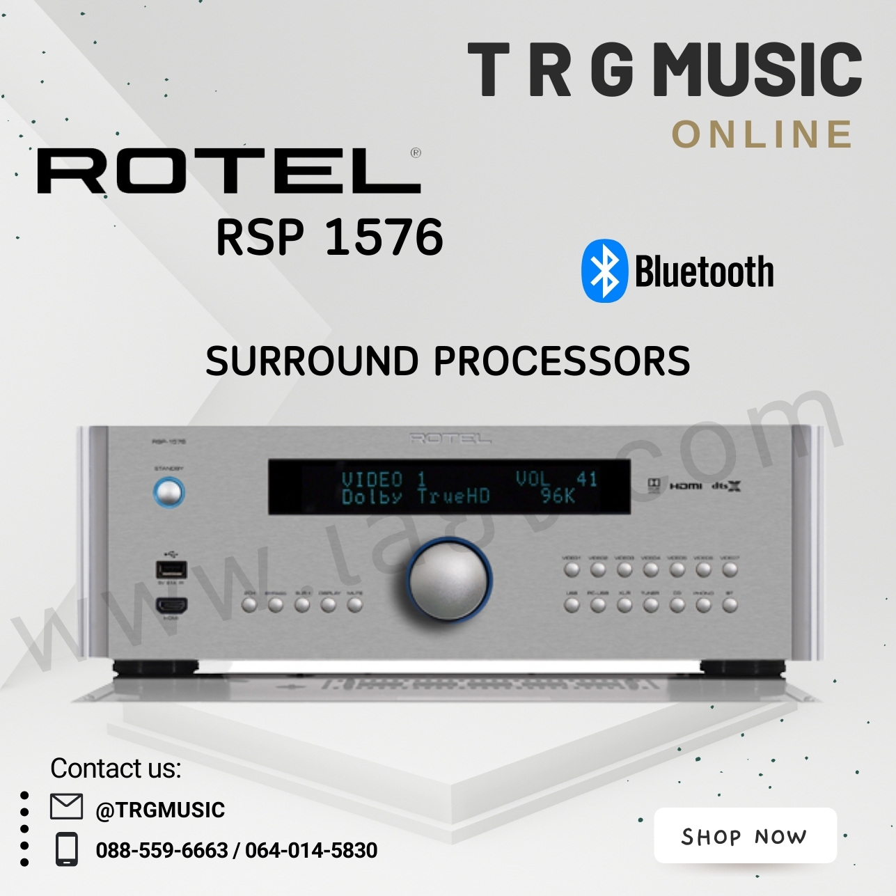 ROTEL RSP 1576 SURROUND PROCESSORS (สินค้าใหม่แกะกล่อง รับประกันศูนย์ไทย) ราคา 121,300 บาท*ส่งฟรี