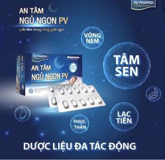 Viên uống hỗ trợ ngủ ngon An Tâm Ngủ Ngon PV